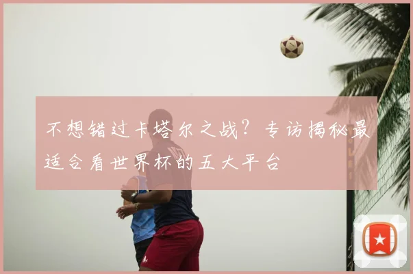 不想错过卡塔尔之战？专访揭秘最适合看世界杯的五大平台